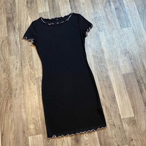 21 Saints Black Shortsleeved Mini Dress Size Small